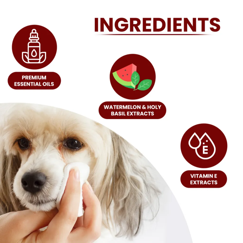 TopDog Premium Watermelon Sanitizing Wipes for Dogs and Cats