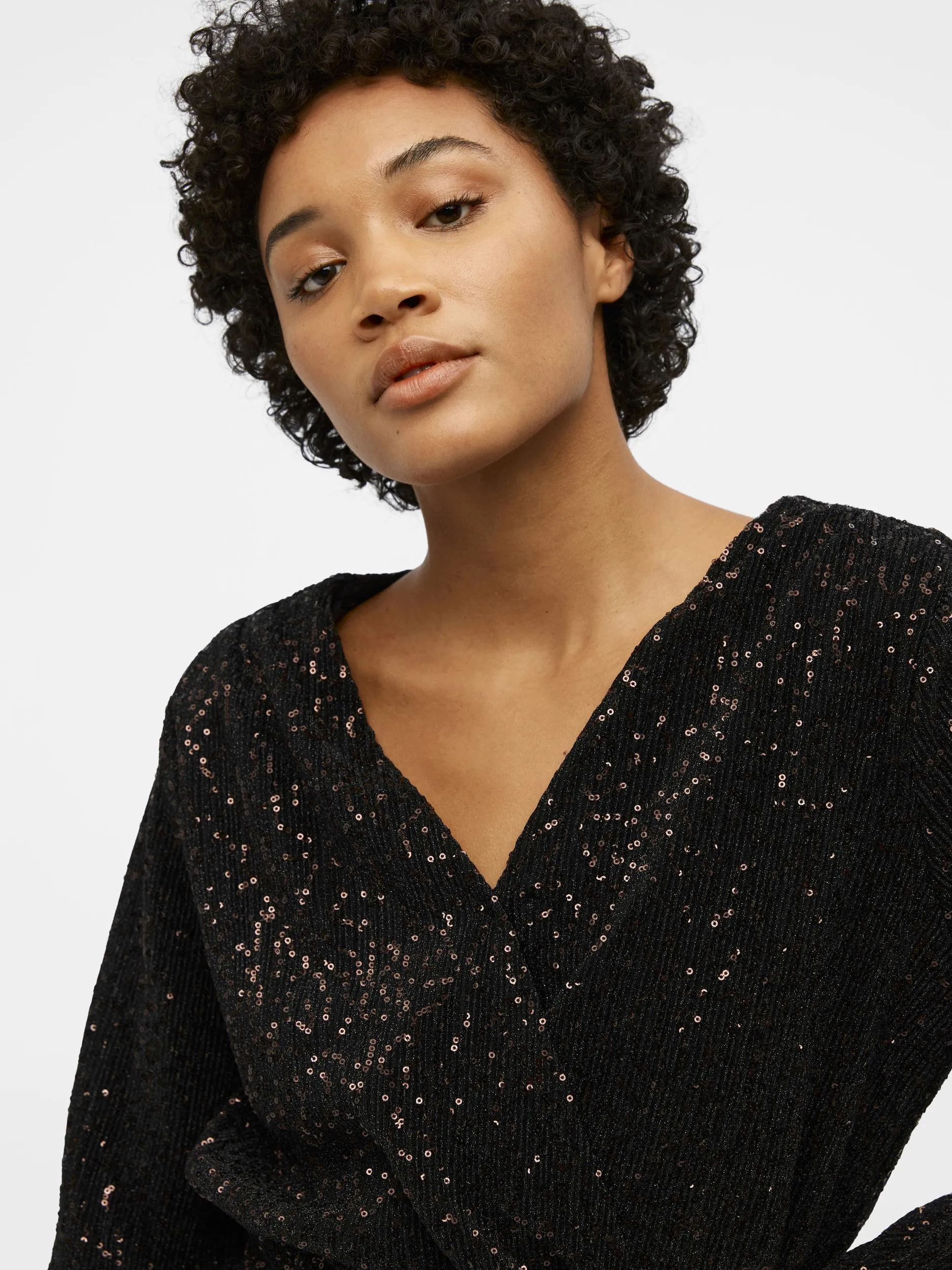 TULUA SEQUIN MINI DRESS (BLACK)