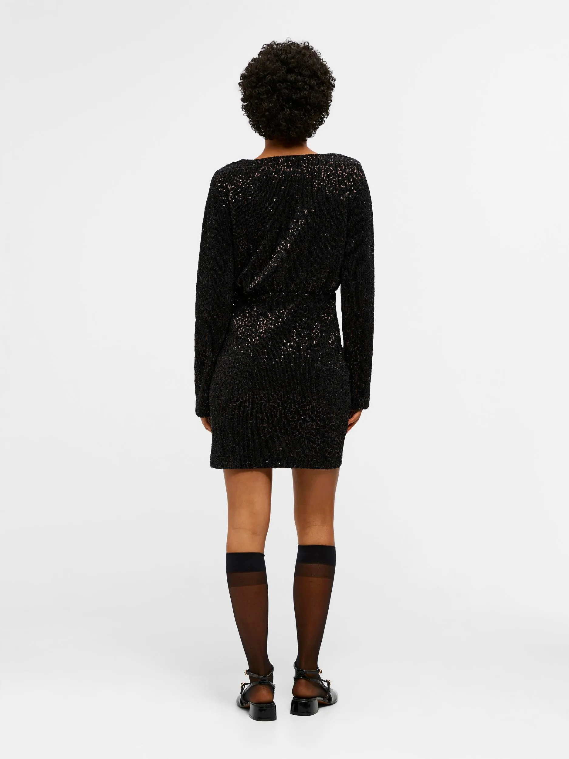 TULUA SEQUIN MINI DRESS (BLACK)