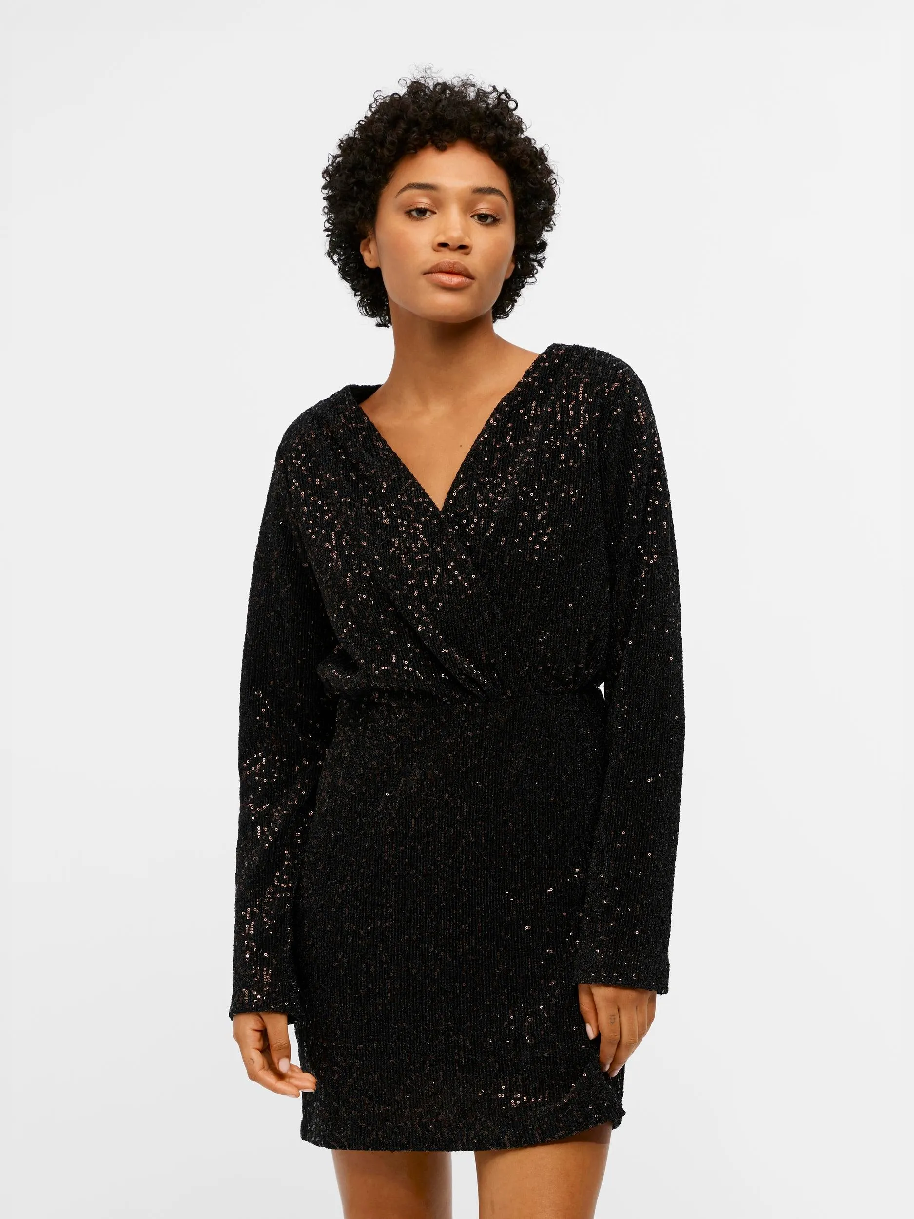 TULUA SEQUIN MINI DRESS (BLACK)
