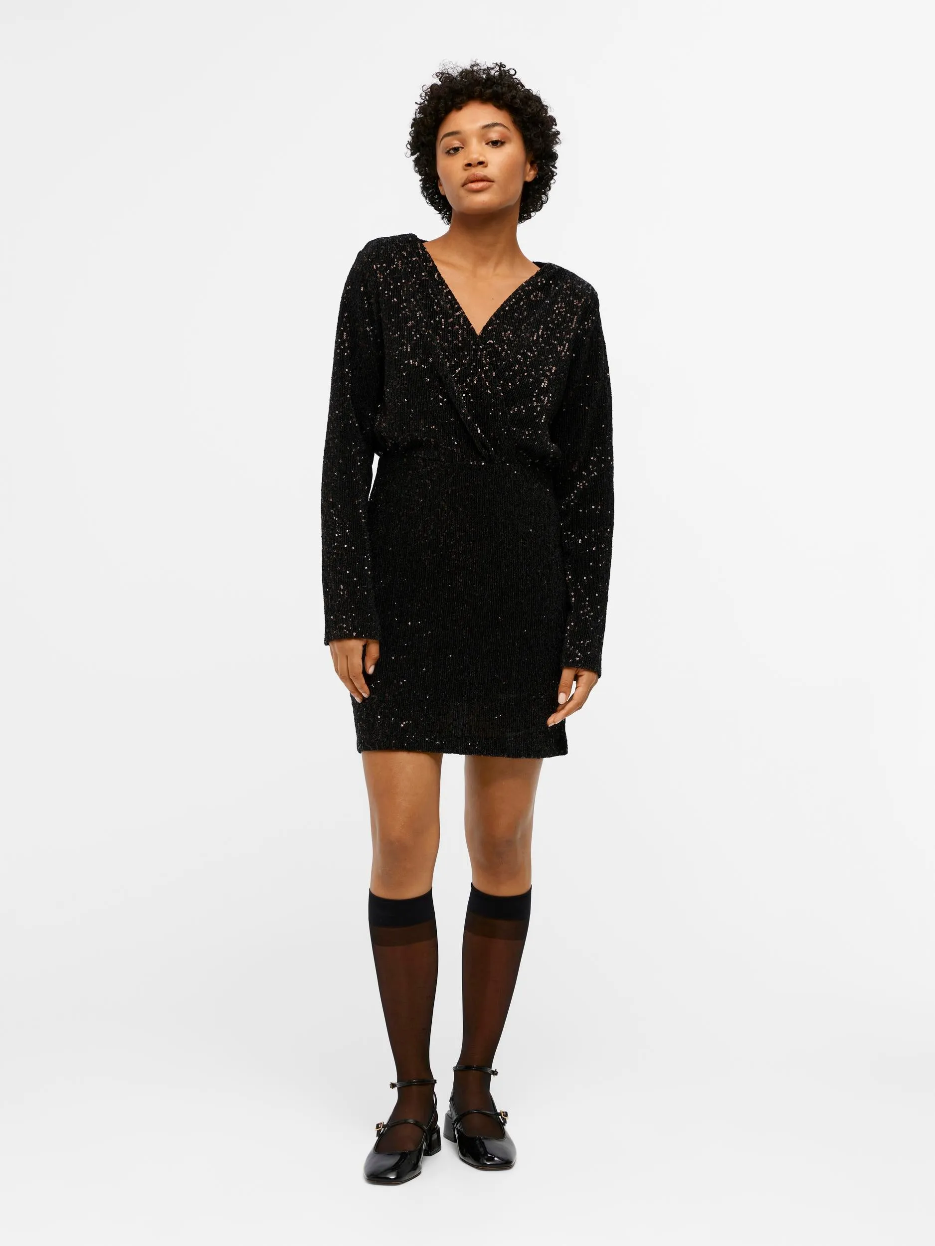 TULUA SEQUIN MINI DRESS (BLACK)