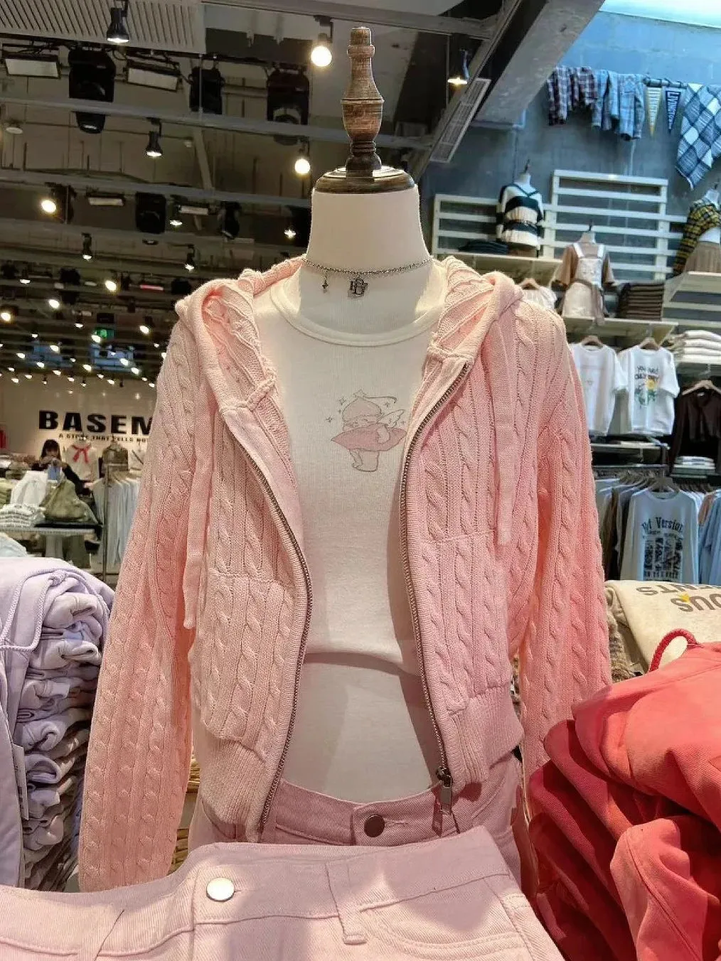 Twisted Flower Knitted Cardigan Sweater Women Autumn Long Sleeve Hooded Zipper Short Coat Streetwear Fashion Sweaters Y2K Tops