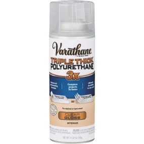 Varathane 318292 Triple Thick Polyurethane Spray, Gloss, 11.25 Oz Aerosol