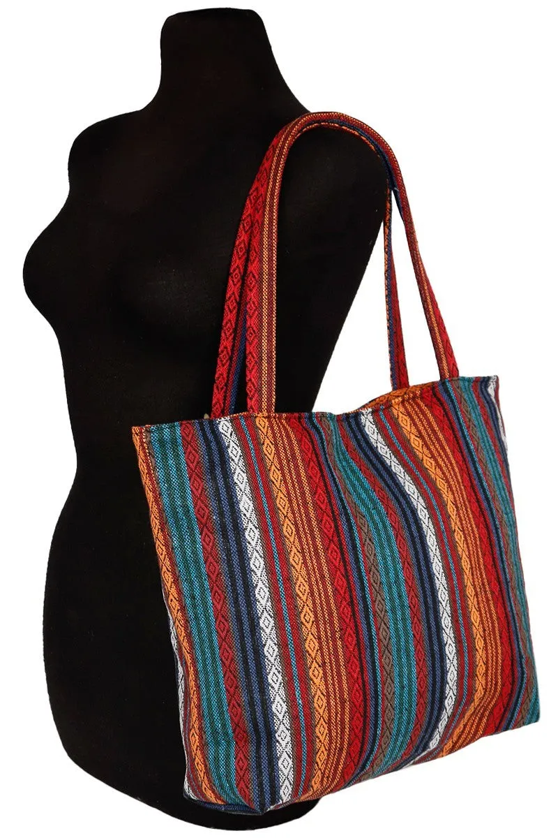 Western Navajo Tribal Canvas Tote Bag