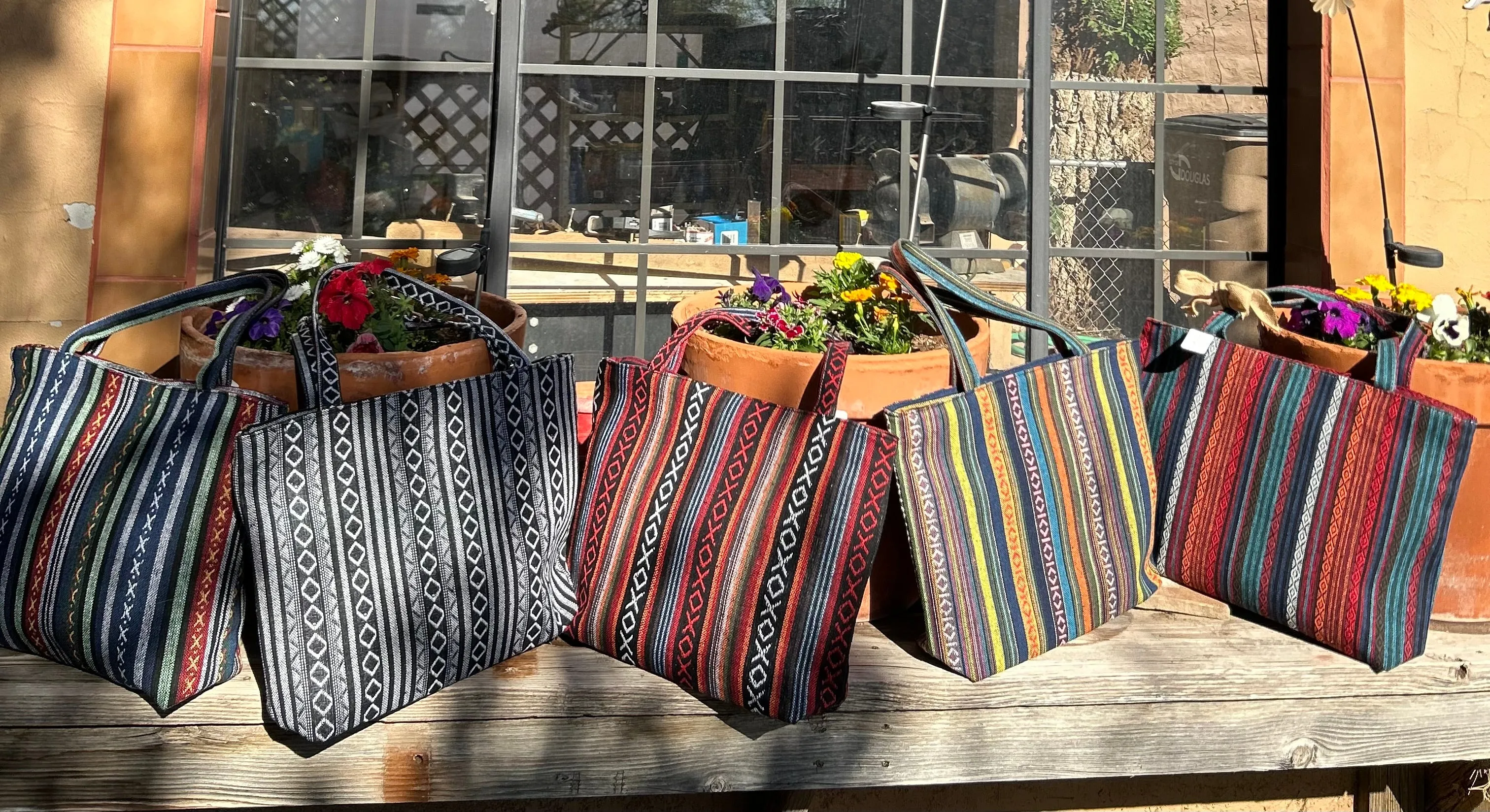 Western Navajo Tribal Canvas Tote Bag