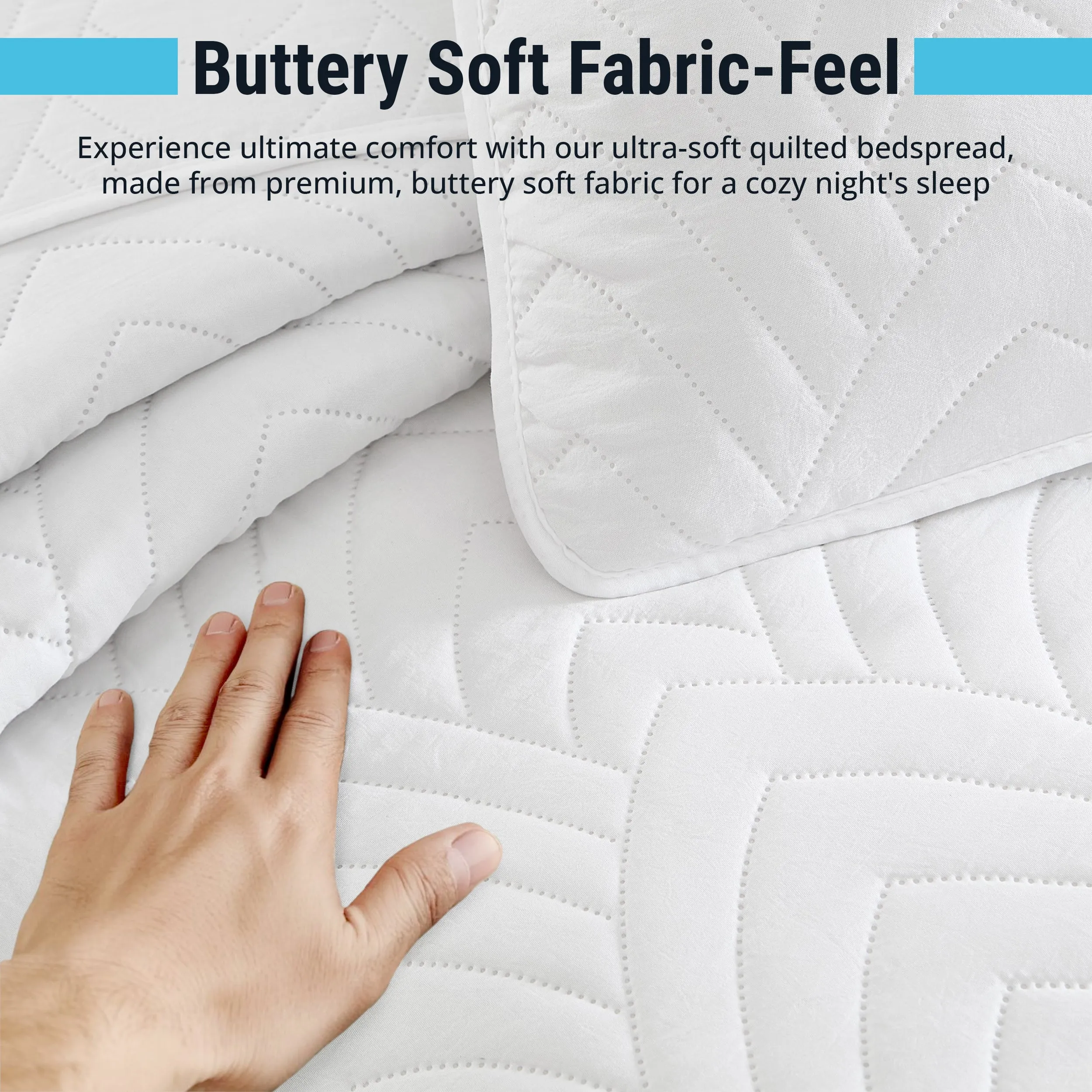 Weston - 3 Piece Quilt Set, Lightweight Bedspread Coverlet Set