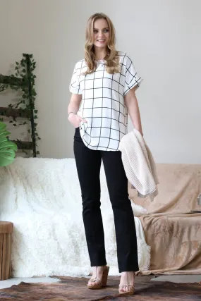 Windowpane Plaid Tunic
