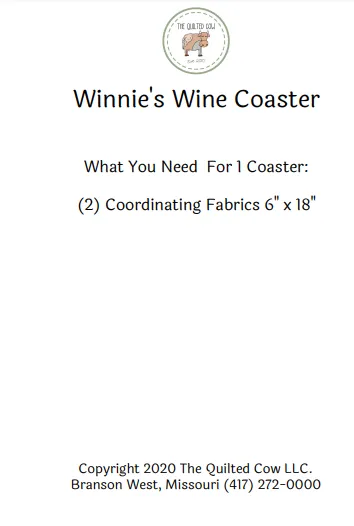 Winnie's Wine Coaster