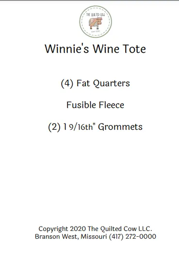 Winnie's Wine Tote
