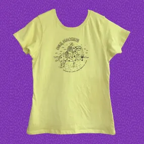 Women's Folk Machine Tee designed by Leslie Herman