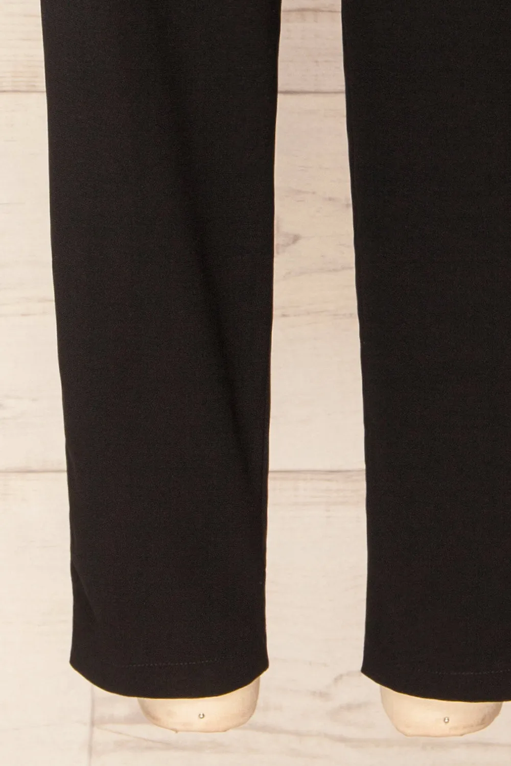 Zolani Black | High-Waisted Pants w/ Elastic Waist